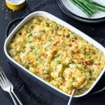 This easy tuna potato bake comes together a lot quicker than regular potato bakes. No need to cook in the oven for ages!