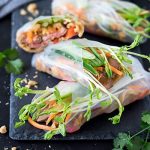 These steak summer rolls are packed full of juicy rump steak, saucy noodles and fresh veggies, paired with an irresistible peanut dipping sauce.